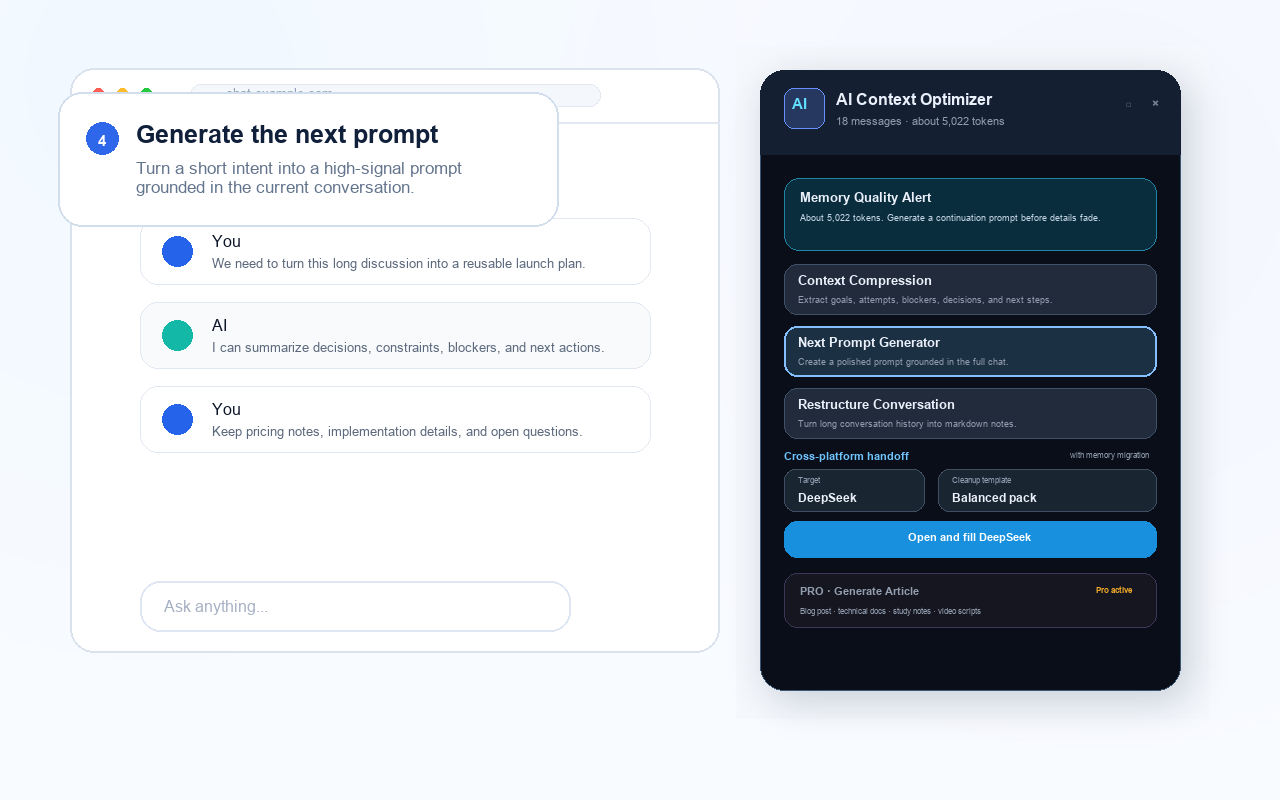 Next prompt generation workflow