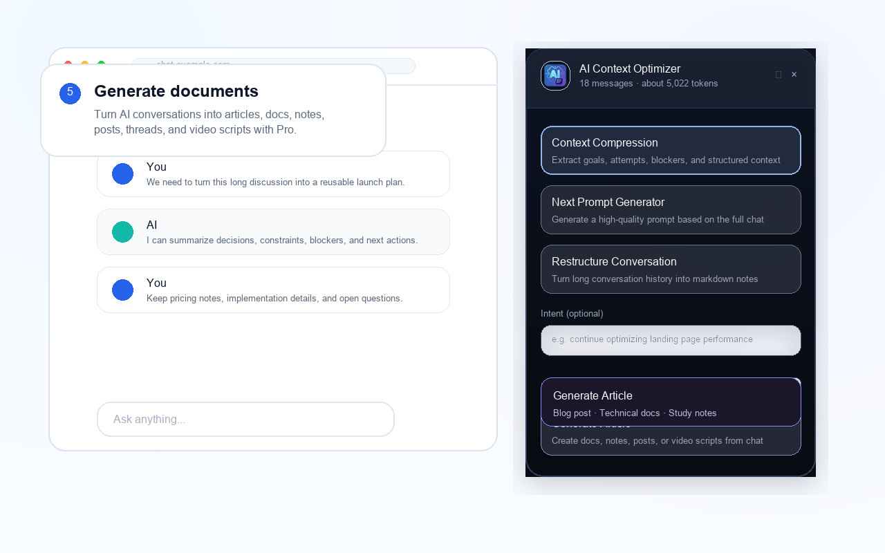 Document generation workflow